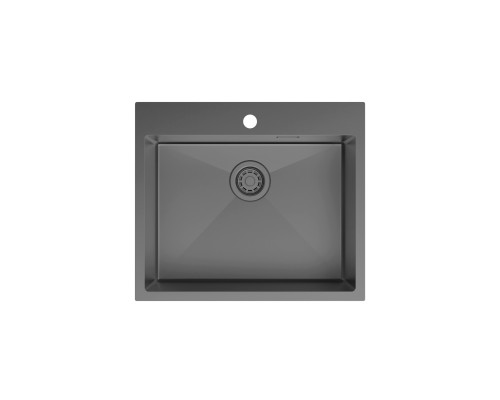 Мойка IDDIS Haze нерж. сталь, графит, 590*510