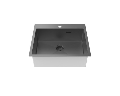Мойка IDDIS Haze нерж. сталь, графит, 590*510