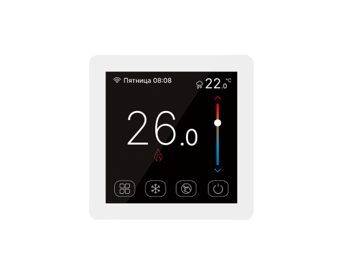 Kiptover KTCS треморегулятор теплого пола Wi-Fi, Белый