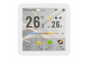 Kiptover KTE-WF терморегулятор для теплого пола электронный сенсорный, Wi-Fi, Белый