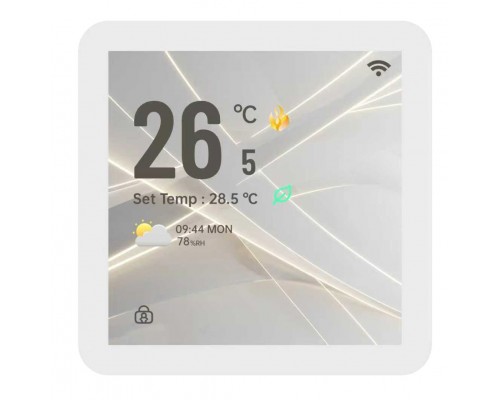 Kiptover S25 терморегулятор для теплого пола электронный сенсорный, Wi-Fi, Белый