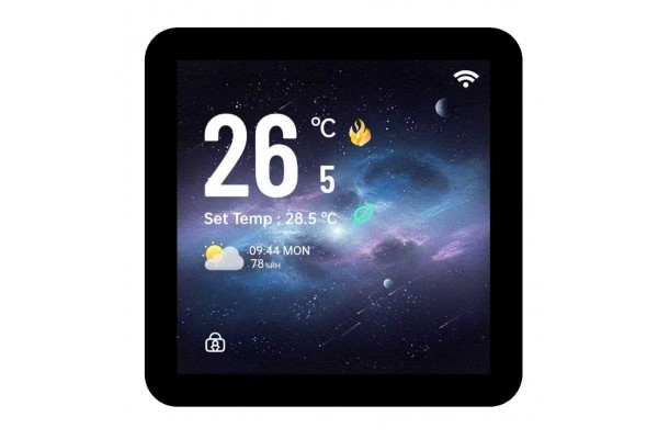 Kiptover KTE-WF терморегулятор для теплого пола электронный сенсорный, Wi-Fi, Черный