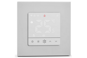 Kiptover F19 терморегулятор для теплого пола электронный сенсорный, рамка 55x55, Wi-Fi, Белый