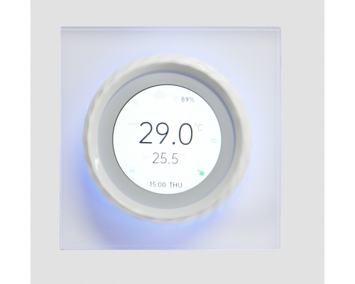 Kiptover KTEC circle треморегулятор теплого пола Wi-FI, Белый