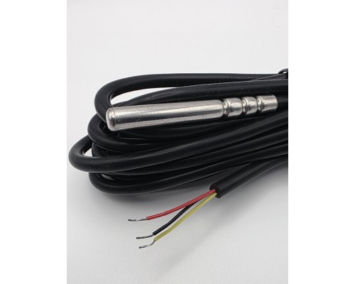 Датчик температуры Ds18B20, (-30/120C), 6*50мм, силикон, 3м