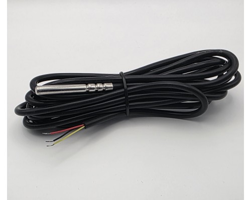 Датчик температуры Ds18B20, (-30/120C), 6*50мм, силикон, 3м