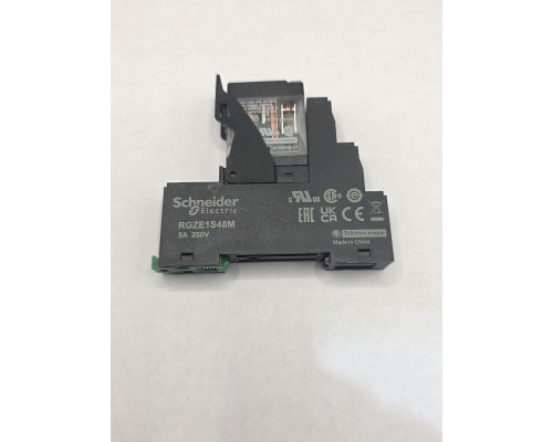 Schneider Electric Реле промежуточное 12VDC, 5А, 2С/О, LED, колодка DIN (RXG22JD/RGZE1S48M)
