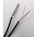 Датчик температуры NTC 10k, 5м, 4.4x40mm, (-30/150C), силикон, черный