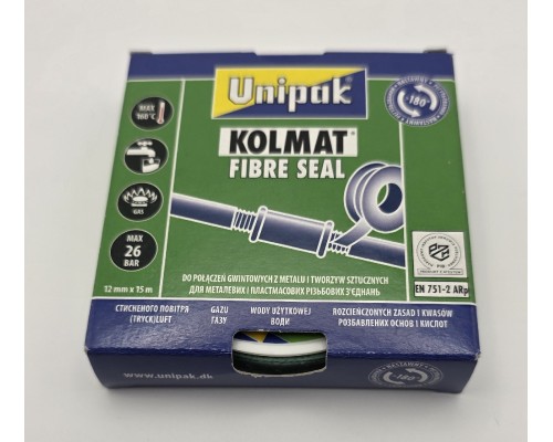 Фумлента уплотнительная силиконовая UNIPAK COLMAT 12 мм x 15 м волоконное уплотнение