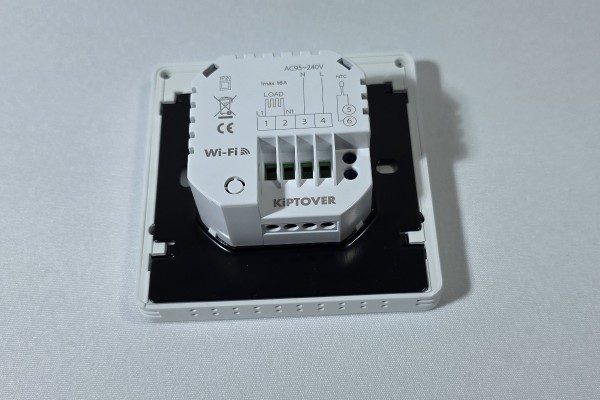 Kiptover KTE-WF терморегулятор для теплого пола электронный сенсорный, Wi-Fi, Черный