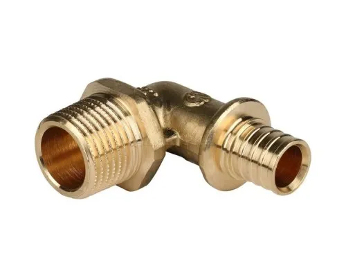 Elsen Угольник переходной 20x1/2 Н. аксиальный PEX, латунь Elsen Угольник переходной 20x1/2 Н. аксиальный PEX, латунь