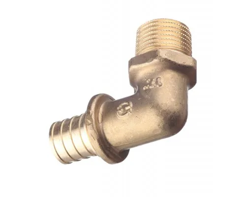 Elsen Угольник переходной 20x1/2 Н. аксиальный PEX, латунь Elsen Угольник переходной 20x1/2 Н. аксиальный PEX, латунь