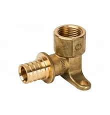 Elsen Угольник с креплением (водорозетка) 20x1/2 В. аксиальный PEX, латунь