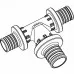 REHAU RAUTITAN Тройник переходной 20x25x16 аксиальный PEX, PPSU