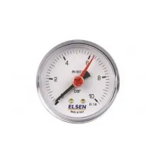 Манометр ELSEN 0-10 бар 1/4 осевой, EMO63.10