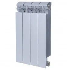 Global STYLE PLUS 500 4 секции радиатор биметаллический боковое подключение (цвет cod.08 grigio argento opaco metallizzato 2676 (серый))
