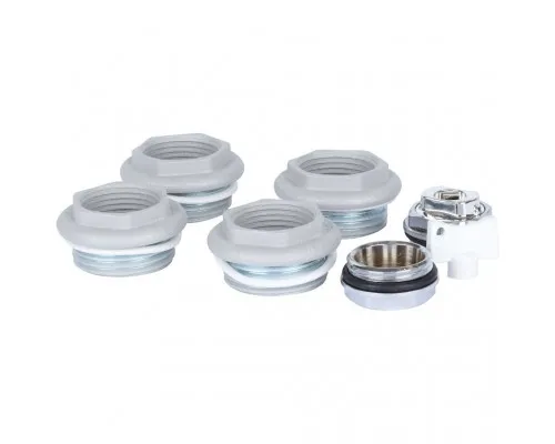 011048 08 3/4 Global KIT 3/4 Присоединительный набор для радиатора (цвет cod.08 grigio argento opaco metallizzato 2676 (серый))