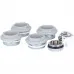 011048 08 3/4 Global KIT 3/4 Присоединительный набор для радиатора (цвет cod.08 grigio argento opaco metallizzato 2676 (серый))