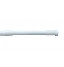 Карниз для ванной FIXSEN раздвижной алюминий-белый 140-260