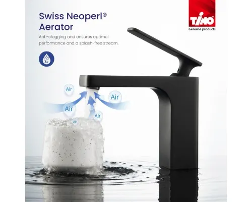 Смеситель для раковины с гигиеническим душем Timo Torne 4360/03G черный Смеситель для раковины с гигиеническим душем Timo Torne 4360/03G черный