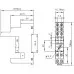 Реле промежуточное на DIN-рейку, 12V DC в сборе