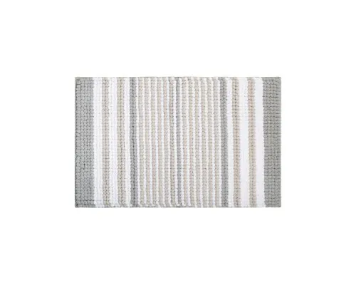 Коврик для ванной комнаты, 50x80, шенилл, серый, IDDIS