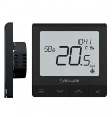Salus Терморегулятор SQ610 программируемый, проводной Wi-Fi, черный