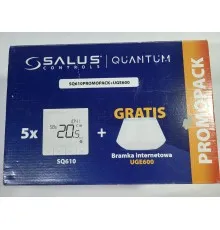 Комплект 5 терморегуляторов SQ610 Salus и wi-fi шлюз uge600